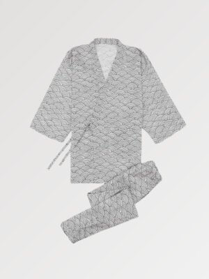 Jinbei kimono pour homme dans un style purement traditionnel