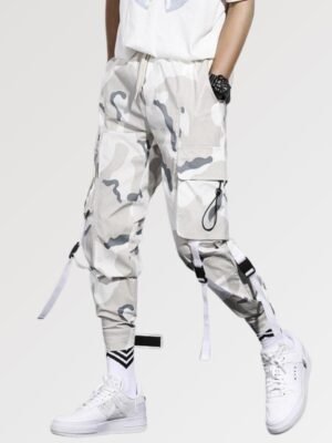 Pantalon Cargo Militaire Blanc