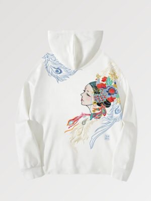 Édition limitée du sweat japonais pour femme et sa broderie traditionnelle