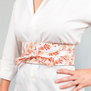 Ceinture Obi Rose Cerisier - S