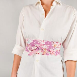 Ceinture Obi Rose Hanami