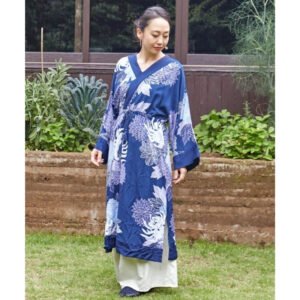 Robe Longue Motif Japonais