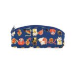 Trousse Coton Motif Japonais - Bleu