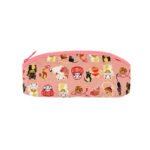 Trousse Coton Motif Japonais - Rose